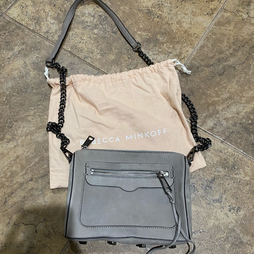 Rebecca Minkoff Grey suede Crossbody